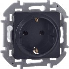 Розетка 1-м СП Inspiria 16А IP20 250В 2P+E немецк. стандарт механизм антрацит Leg 673723