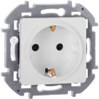 Розетка 1-м СП Inspiria 16А IP20 250В 2P+E защ. шторки немецк. стандарт механизм бел. Leg 673730
