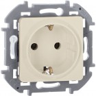 Розетка 1-м СП Inspiria 16А IP20 250В 2P+E защ. шторки немецк. стандарт механизм сл. кость Leg 673731