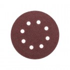 Диск абразивный на ворсовой основе на липучке перфорированный P60 125мм (уп.10шт) Kranz KR-91-1165