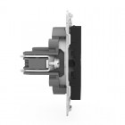 Розетка TV проходная СП Pixel 4DB механизм карбон TOKOV ELECTRIC TKE-PX-A1P-C14