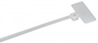 Хомут 2.5х200мм P6.6 маркерный бел. (уп.100шт) IEK UHH14-D025-200-100-K01