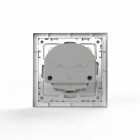 Розетка 1-м СП Pixel IP20 с заземл. с 2-мя заряд. устр. USB тип A+C механизм алюм. TOKOV ELECTRIC TKE-PX-R1U2AC-C03