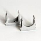 Держатель для труб (клипса) d25мм сер. (уп.100шт) TOKOV ELECTRIC TKE-LC-25-C06/100