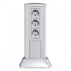 Розетка 1-м СП Viva 2мод. защ. шторки с заземл. сер. DKC 45025