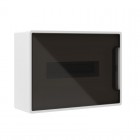 Щиток настенный 12мод. FRAME с тонированной дверцей с 2 шин PEN на 8+6 отверст. бел. DKC F12W1WD