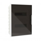 Щиток встраиваемый FRAME 24мод с тонированной дверцей с 4 шинами PEN (2шт на 8 отверст. и 2шт на 6 отверст.) бел. DKC F24B1WD