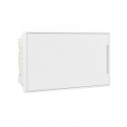 Щиток встраиваемый FRAME 18мод. с бел. дверцей с 2 шинами PEN на 8 и 10 отверст. бел. DKC F18B1WW