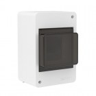 Щиток настенный 4мод. с тонированной дверцей бел. DKC F04W0WD