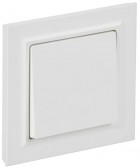 Выключатель 1-кл. СП BRITE ВСР10-1-0-БрАБ 10А в сборе арктич. бел. IEK BR-V10-0-10-K91-F