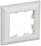 Рамка 1-м BRITE РУ-1-БрАБ арктич. бел./бел. IEK BR-M12-12-K91