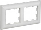 Рамка 2-м BRITE РУ-2-БрАБ арктич. бел./бел. IEK BR-M22-12-K91