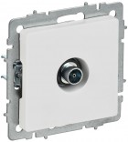 Розетка телевизионная оконечная TV СП BRITE РТВ11-0-БрАБ механизм арктич. бел. IEK BR-A10-O-K91