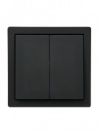 Выключатель 2-кл. ОП LETO черн. бархат LEZARD 752-4200-101