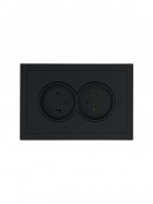 Розетка 2-мест. с/з СП ZIMA IP20 16А ПБТ безвинт. зажим черн. бархат LEZARD 704-4200-127BQC