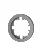 Рамка 1-м OSEN горизонт. круглая сер. матов. LEZARD 744-7400-146