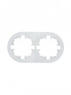 Рамка 2-м OSEN горизонт. круглая бел. LEZARD 744-0200-147