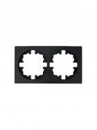 Рамка 2-м OSEN горизонт. квадрат черн. бархат LEZARD 743-4200-147