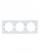 Рамка 3-м OSEN горизонт. квадрат бел. LEZARD 743-0200-148