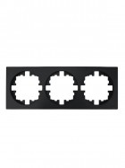 Рамка 3-м OSEN горизонт. квадрат черн. бархат LEZARD 743-4200-148