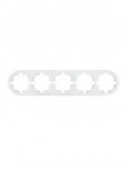 Рамка 5-м OSEN горизонт. круглая бел. LEZARD 744-0200-150