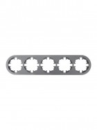 Рамка 5-м OSEN горизонт. круглая сер. матов. LEZARD 744-7400-150