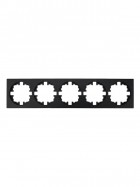 Рамка 5-м OSEN горизонт. квадрат черн. бархат LEZARD 743-4200-150