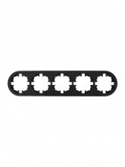 Рамка 5-м OSEN горизонт. круглая черн. бархат LEZARD 744-4200-150