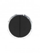 Выключатель проходной 2-кл. СП OSEN 10А IP20 механизм черн. бархат LEZARD 743-4288-106