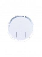 Выключатель 2-кл. СП OSEN 10А IP20 с подсветкой механизм бел. LEZARD 743-0288-112