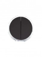 Выключатель 2-кл. СП OSEN 10А IP20 механизм черн. бархат LEZARD 743-4288-101