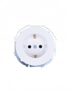 Розетка 1-м OSEN IP20 16А с защ. шторками ПБТ бел. LEZARD 743-0288-124B