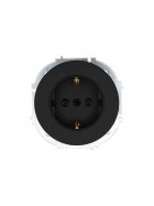 Розетка 1-м OSEN IP20 16А с защ. шторками ПБТ механизм черн. бархат LEZARD 743-4288-124B