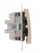 Выключатель 2-кл. 1п СП Karina 10А IP20 механизм крем. LEZARD 707-0388-101