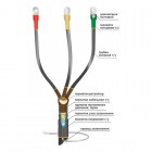 Муфта кабельная концевая внутренней установки 10кВ КВТпН 3х(70-120мм) с болтовыми наконечниками Нева-Транс Комплект 22020055