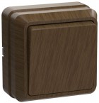 Выключатель 1-кл. ОП ОКТАВА 10А IP20 дуб. ИЭК EVO10-K04-10-DC