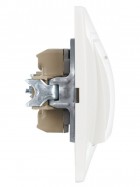 Выключатель 2-кл. СП КВАРТА с инд. 10А IP20 ВС10-2-1-КБ бел. ИЭК EVK21-K01-10-DM