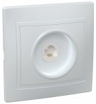 Розетка телефонная 1-м СП Кварта РТ10-КБ IP20 бел. ИЭК ETK10-K01-DM