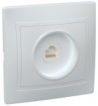 Розетка компьютерная 1-м СП Кварта РК10-КБ IP20 бел. ИЭК EKK10-K01-DM