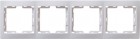 Рамка 4-м КВАРТА РГ-4-КБ горизонт. бел. ИЭК EMK40-K01-DM