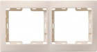 Рамка 2-м КВАРТА РГ-4-ККм горизонт. крем. ИЭК EMK20-K33-DM