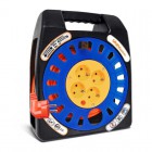 Удлинитель 4х30м с заземл. 16А IP20 У16-012 термо ПВС 3х1 в закрытом корпусе защ. шторки UNIVersal 1674