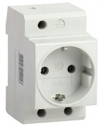 Розетка силовая ИЭК РАр10-3-ОП с заземл. на DIN-рейку ИЭК MRD10-16
