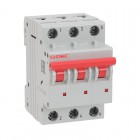 Выключатель автоматический модульный 3п C 20А 6кА YON MD63 DKC MD63-3C20-6