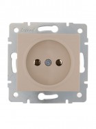 Механизм розетки 1-м СП Karina 16А IP20 без заземл. термопласт крем. LEZARD 707-0388-121B
