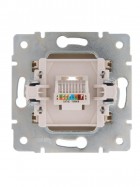 Механизм розетки компьютерной 1-м СП Karina RJ45 крем. LEZARD 707-0388-139