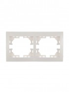 Рамка 2-м Mira горизонт. бел. LEZARD 701-0200-147