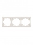 Рамка 3-м Mira горизонт. бел. LEZARD 701-0200-148