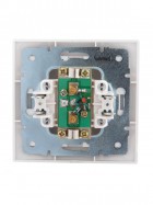 Розетка проходная TV СП Mira бел./сер. LEZARD 701-0215-129