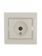 Розетка проходная TV СП Mira крем./крем. LEZARD 701-0303-129